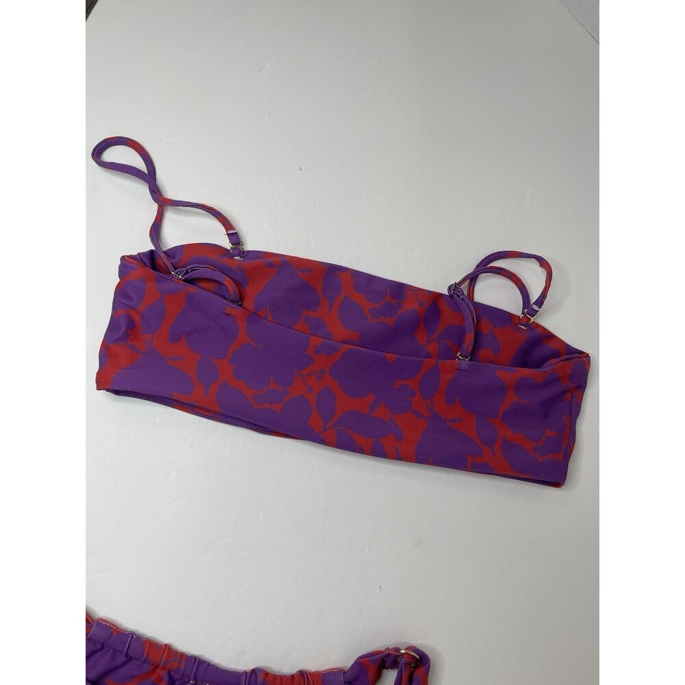 Skatie Purple and Red Abstract Print Bikini - Picture 4 of 9
